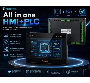 All-in-one HMI + PLC